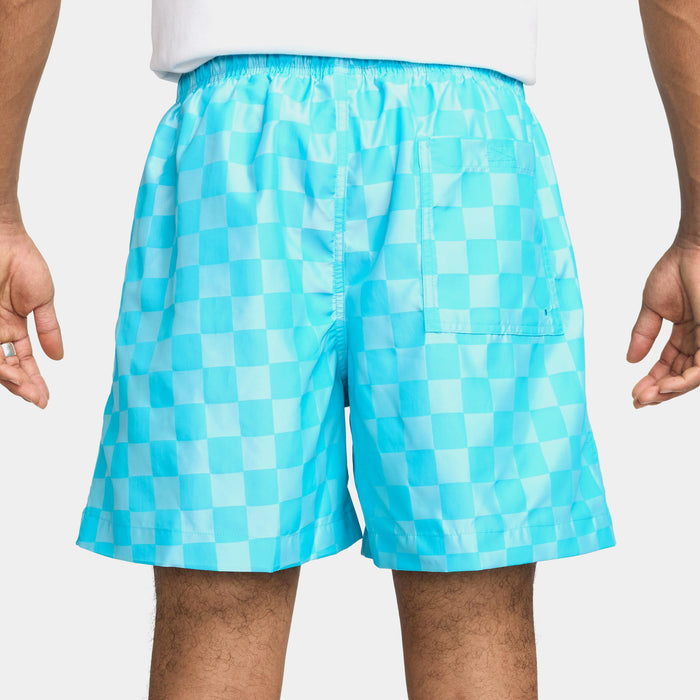 Club Flow Checkered Mens Short (Blue/White)
