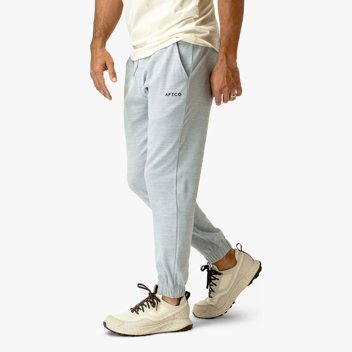 Harbor Gray Heather $Model is 6'0" 182lbs Size M$