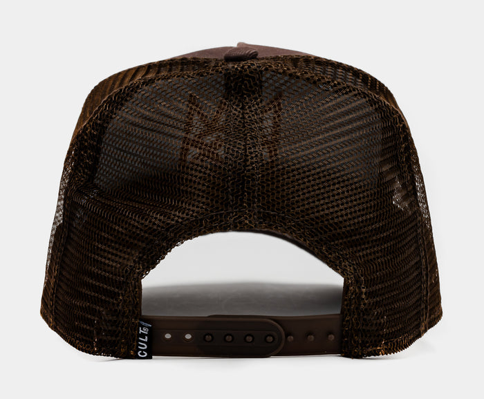 COI Logo Mesh Trucker Mens Hat (Brown)