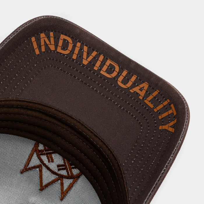 COI Logo Mesh Trucker Mens Hat (Brown)