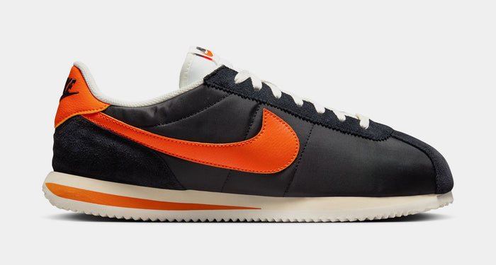 Cortez Textile Mens Lifestyle Shoes (Black/Safety Orange/Sail/Muslin)