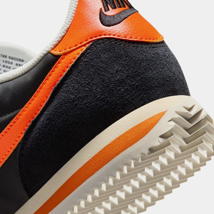 Cortez Textile Mens Lifestyle Shoes (Black/Safety Orange/Sail/Muslin)