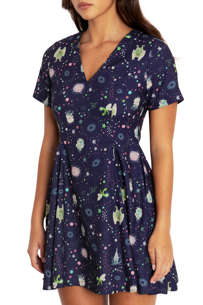 BlackMilk Clothing - Cosmic Monsters New V Dress