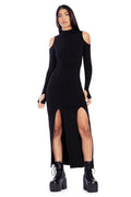 BlackMilk Clothing - Coven Leader Split Maxi Dress