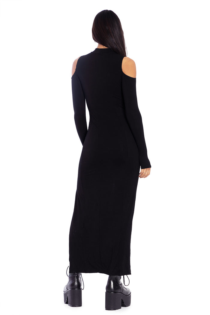 BlackMilk Clothing - Coven Leader Split Maxi Dress