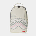 Cream Check Shark Central Mens Backpack (Cream/Grey)