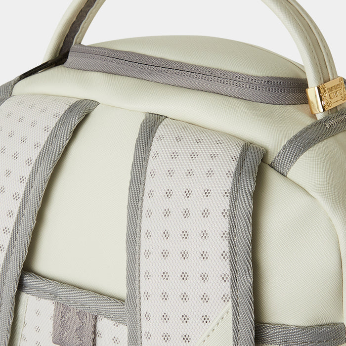 Cream Check Shark Central Mens Backpack (Cream/Grey)