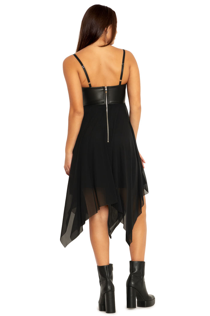 BlackMilk Clothing - Black Creature Of The Night Dress