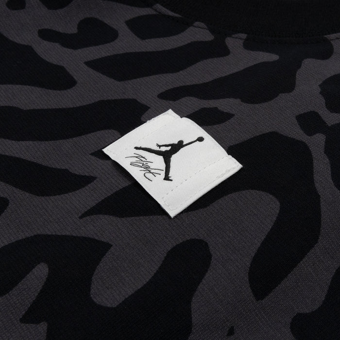 Cropped GFX Womens Short Sleeve Shirt (Black/Grey)