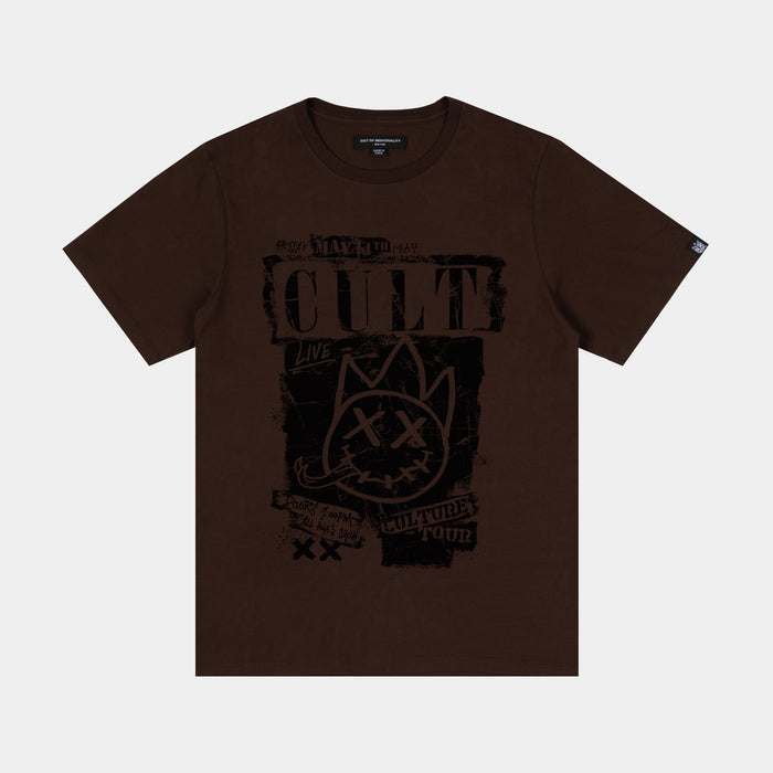 Cult Culture Tour Mens Short Sleeve Shirt (Black/Brown)