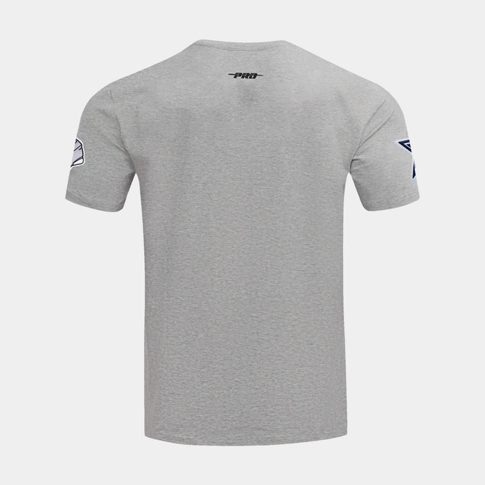 Dallas Cowboys Script Mens Short Sleeve Shirt (Grey/Blue)