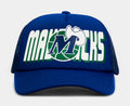 Dallas Mavericks Billboard Trucker Mens Hats (Blue)