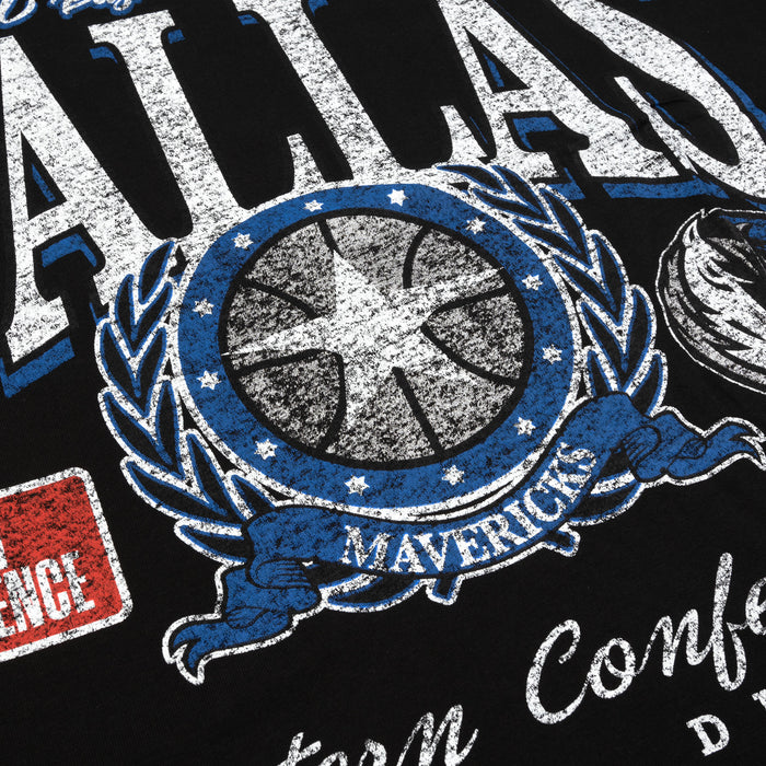 Dallas Mavericks Oversized Mens Short Sleeve Shirt (Black/White)