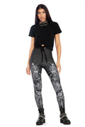 BlackMilk Clothing - Dark Rites Matte Finish High Waisted Leggings
