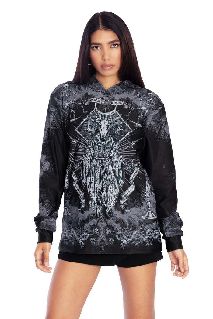 BlackMilk Clothing - Dark Rites Hoodie Sweater