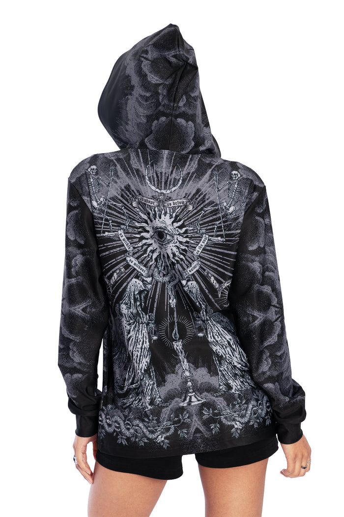 BlackMilk Clothing - Dark Rites Hoodie Sweater