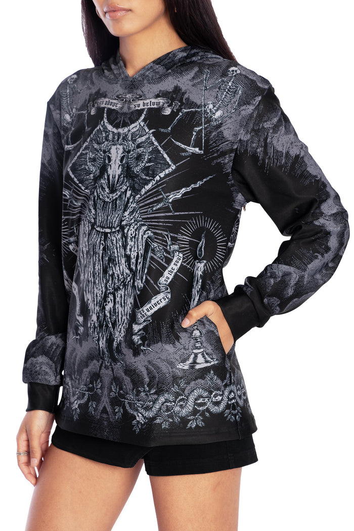 BlackMilk Clothing - Dark Rites Hoodie Sweater