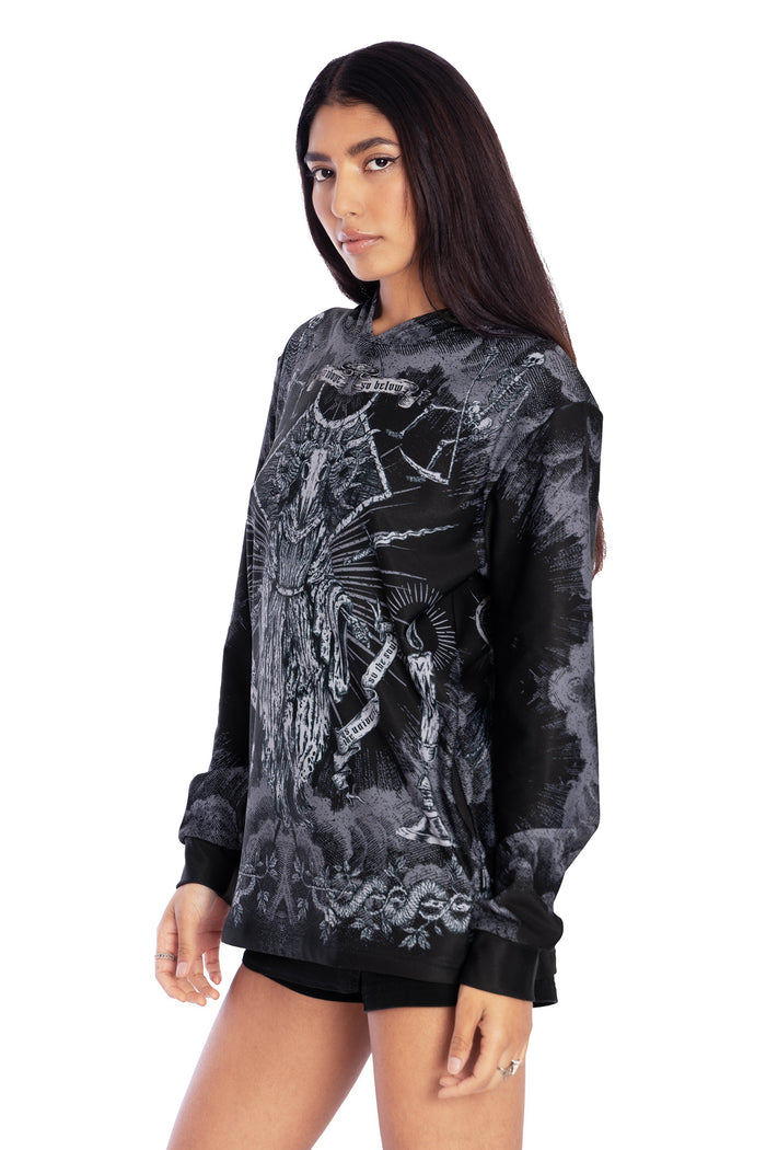 BlackMilk Clothing - Dark Rites Hoodie Sweater