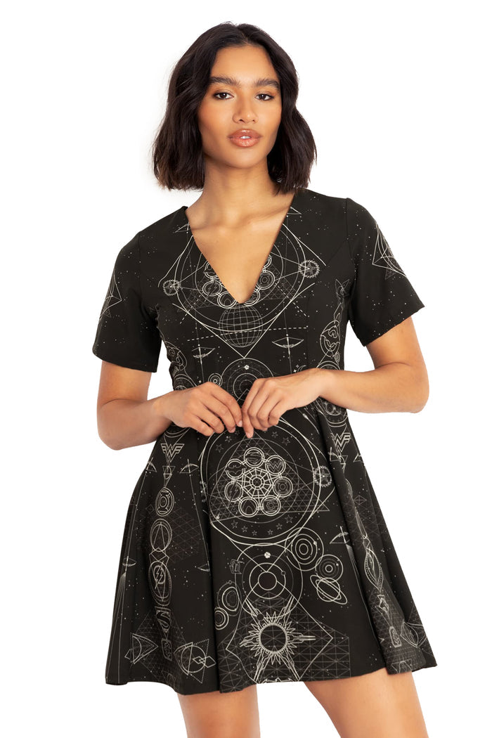 BlackMilk Clothing x Warner Brothers DC - DC Ometry Evil V Dress - Warner Bros. Merchandise - Collaboration apparel - Licenced.