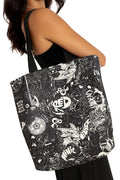 BlackMilk Clothing x Dungeons & Dragons - DD Graffiti Tote Bag - Dungeons & Dragons Merchandise - Collaboration apparel - Licenced.