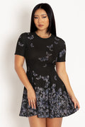 Death's Head Hawkmoth Evil Tee Dress