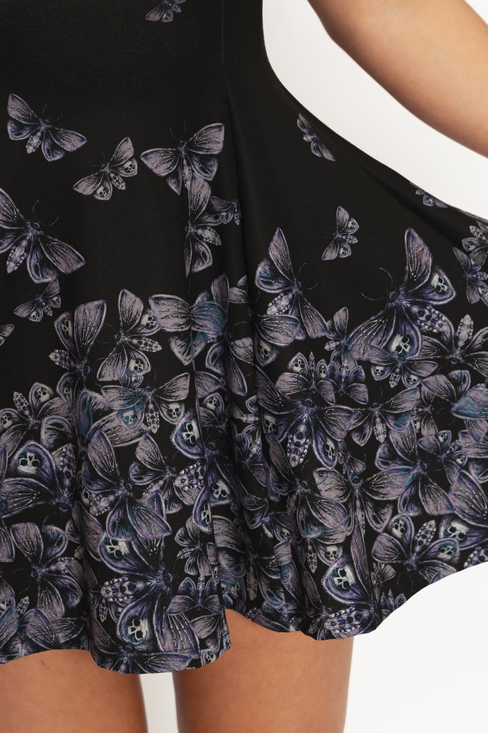 Death's Head Hawkmoth Evil Tee Dress