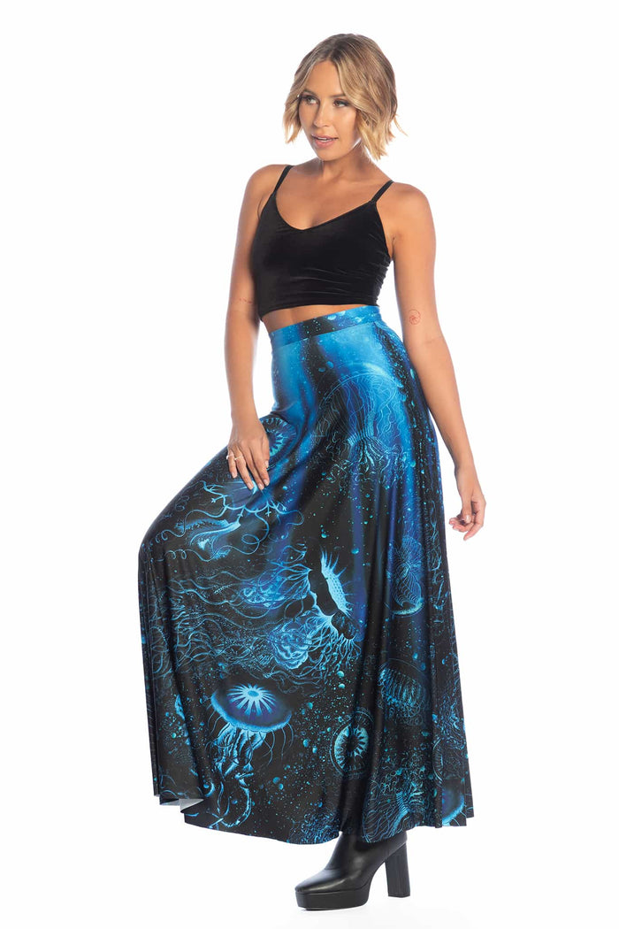 Deep Sea Jellyfish Maxi Skirt