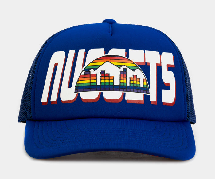 Denver Nuggets Billboard Trucker Mens Hats (Blue)