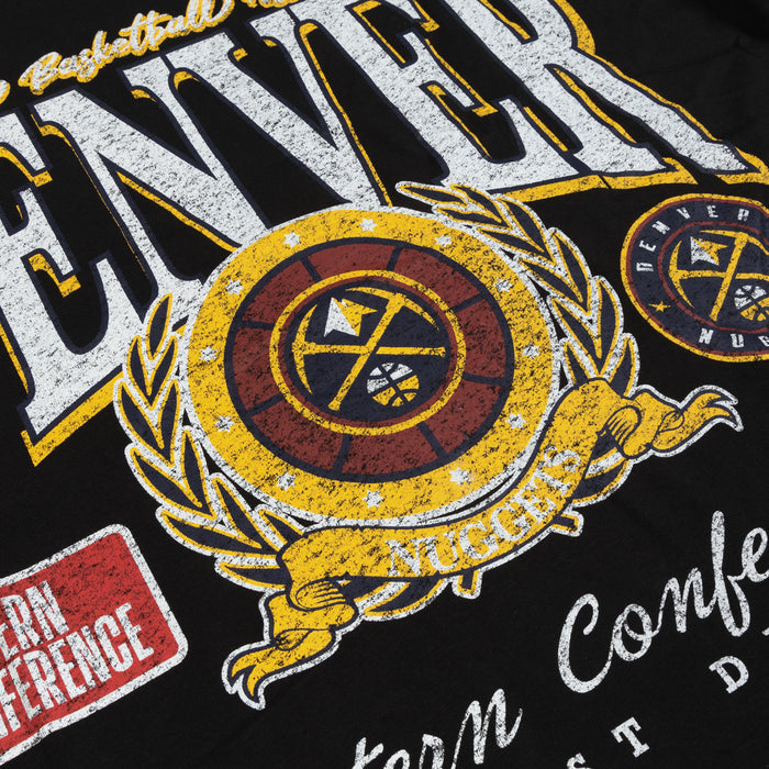 Denver Nuggets Oversized Mens Short Sleeve Shirt (Black/White)