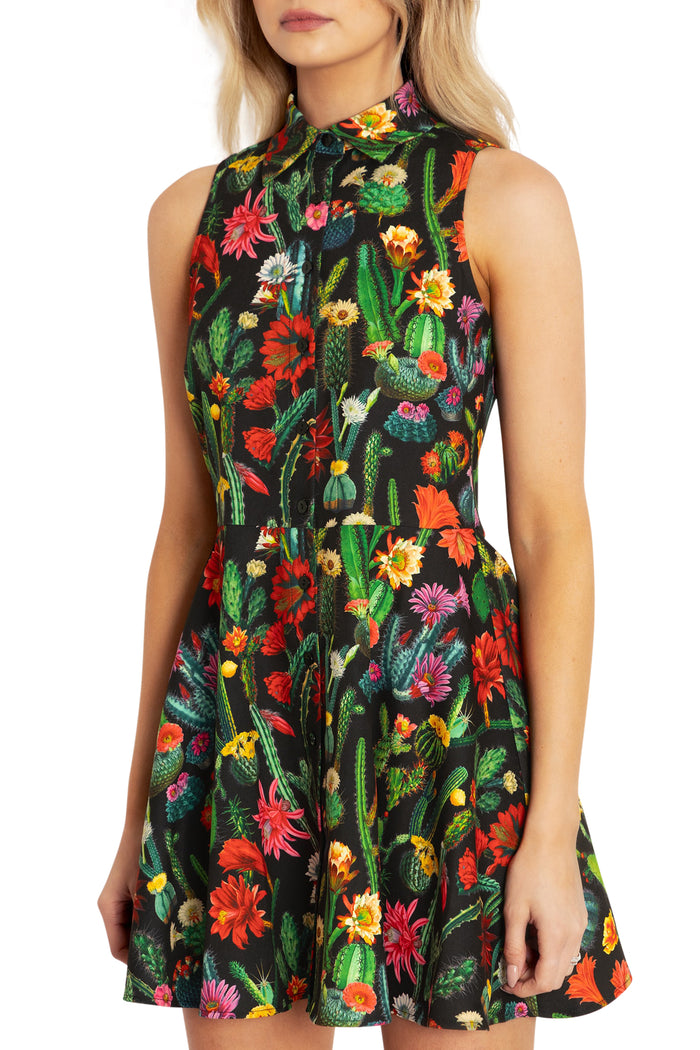 BlackMilk Clothing - Desert Flower Work It Skater Dress