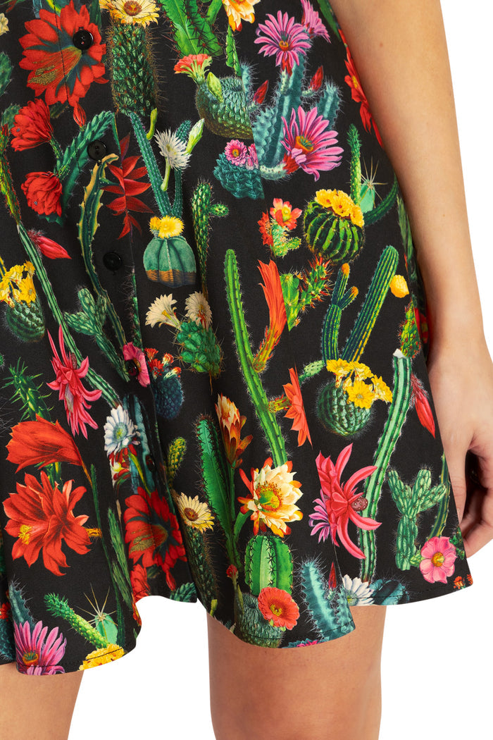 BlackMilk Clothing - Desert Flower Work It Skater Dress
