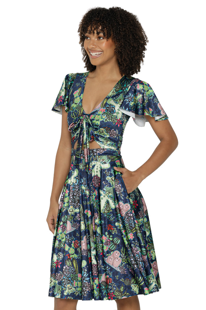 Desert Garden Rio Midi Dress