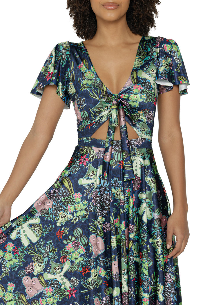 Desert Garden Rio Midi Dress