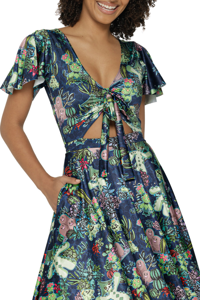 Desert Garden Rio Midi Dress
