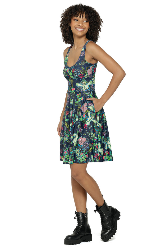 Desert Garden Scoop Longline Dress