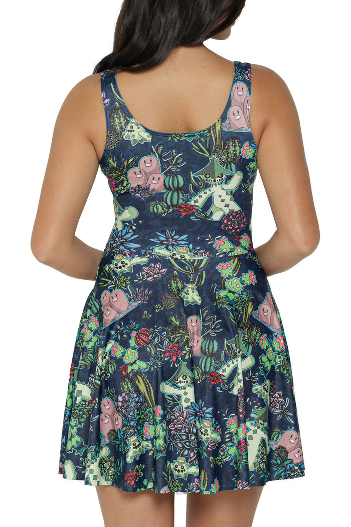 Desert Garden Scoop Skater Dress