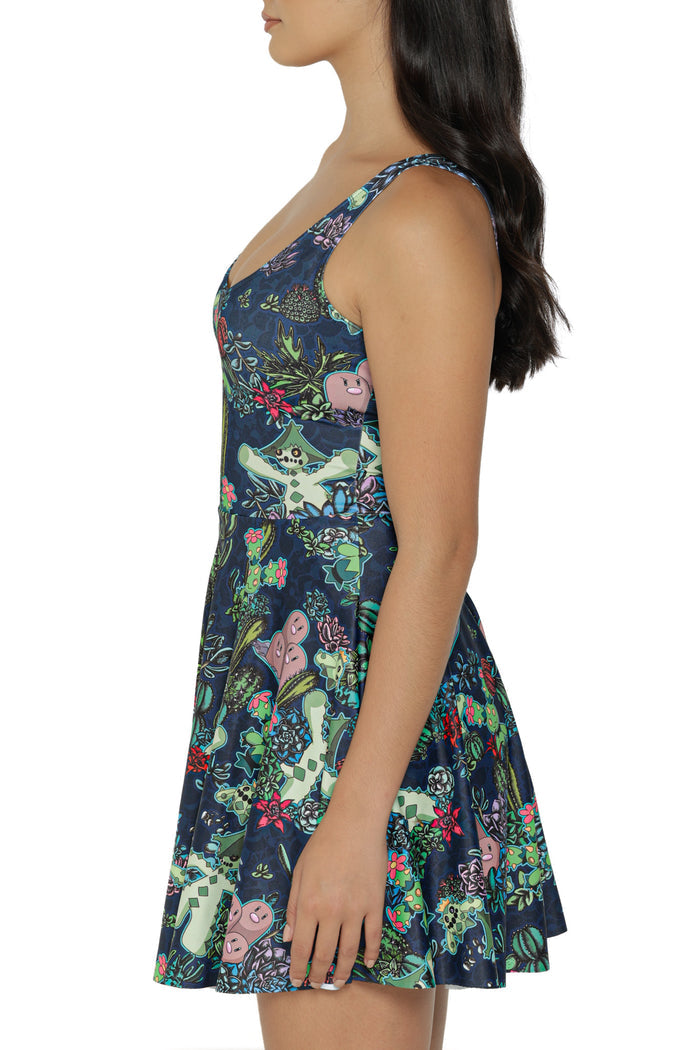 Desert Garden Scoop Skater Dress