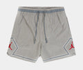 Diamond Woven Mens Shorts (Medium Grey/Gym Red)