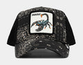 Diamonds and Pearls Paisley Trucker Mens Hat (Black/Beige)