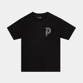 Dice Rhinestone Mens Short Sleeve Shirt (Black/Grey)