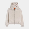 Double Fleece Pullover Mens Hoodie (Taupe)