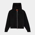Double Fleece Zip Up Mens Hoodie (Black)