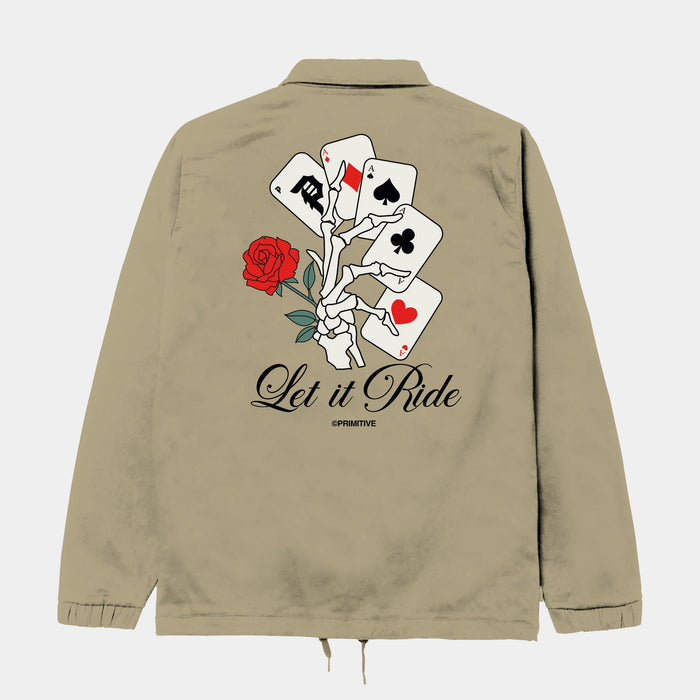 Double Up Coach Mens Jacket (Beige/Black)