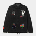 Double Up Coach Mens Jacket (Black/White)