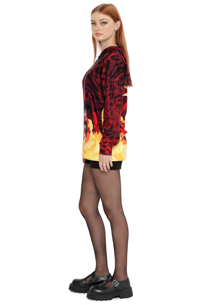 Avatar: The Last Airbender x BlackMilk Dragon of the West themed unisex hoodie, licensed Avatar apparel designed as bold Avatar fashion