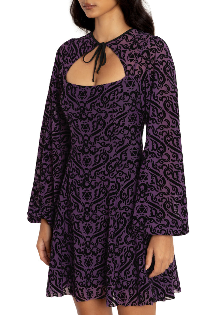 BlackMilk Clothing x Dungeons & Dragons - Dungeons Dragons Shrug Bishop Dress - Dungeons & Dragons Merchandise - Collaboration apparel - Licenced.