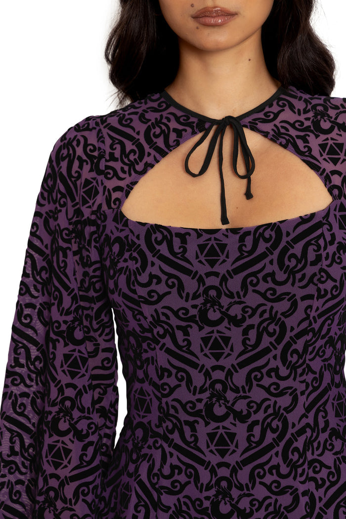 BlackMilk Clothing x Dungeons & Dragons - Dungeons Dragons Shrug Bishop Dress - Dungeons & Dragons Merchandise - Collaboration apparel - Licenced.