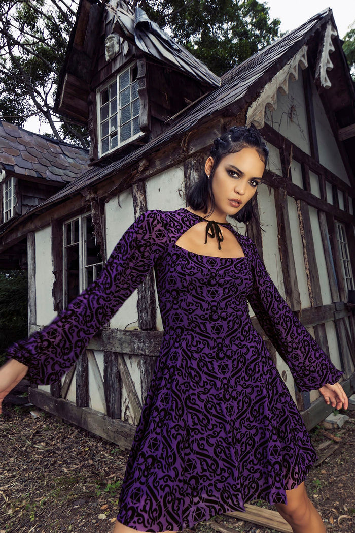 BlackMilk Clothing x Dungeons & Dragons - Dungeons Dragons Shrug Bishop Dress - Dungeons & Dragons Merchandise - Collaboration apparel - Licenced.