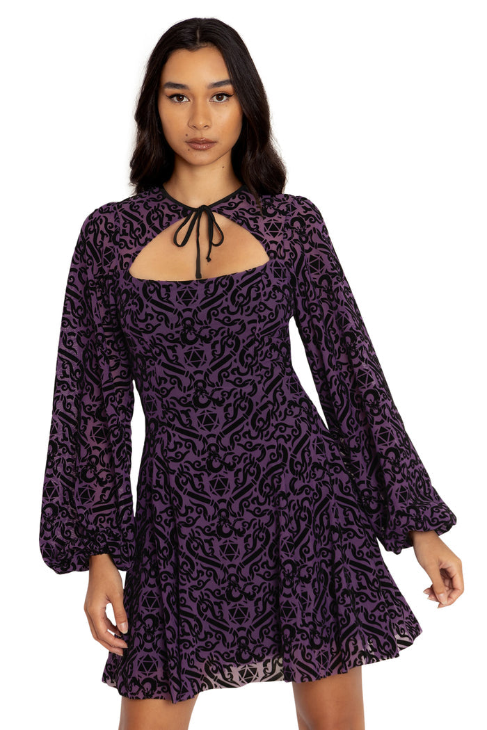 BlackMilk Clothing x Dungeons & Dragons - Dungeons Dragons Shrug Bishop Dress - Dungeons & Dragons Merchandise - Collaboration apparel - Licenced.