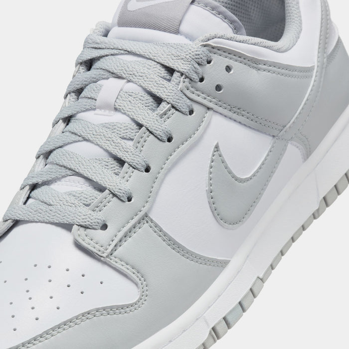 Dunk Low Mens Lifestyle Shoes (White/Light Smoke Grey)